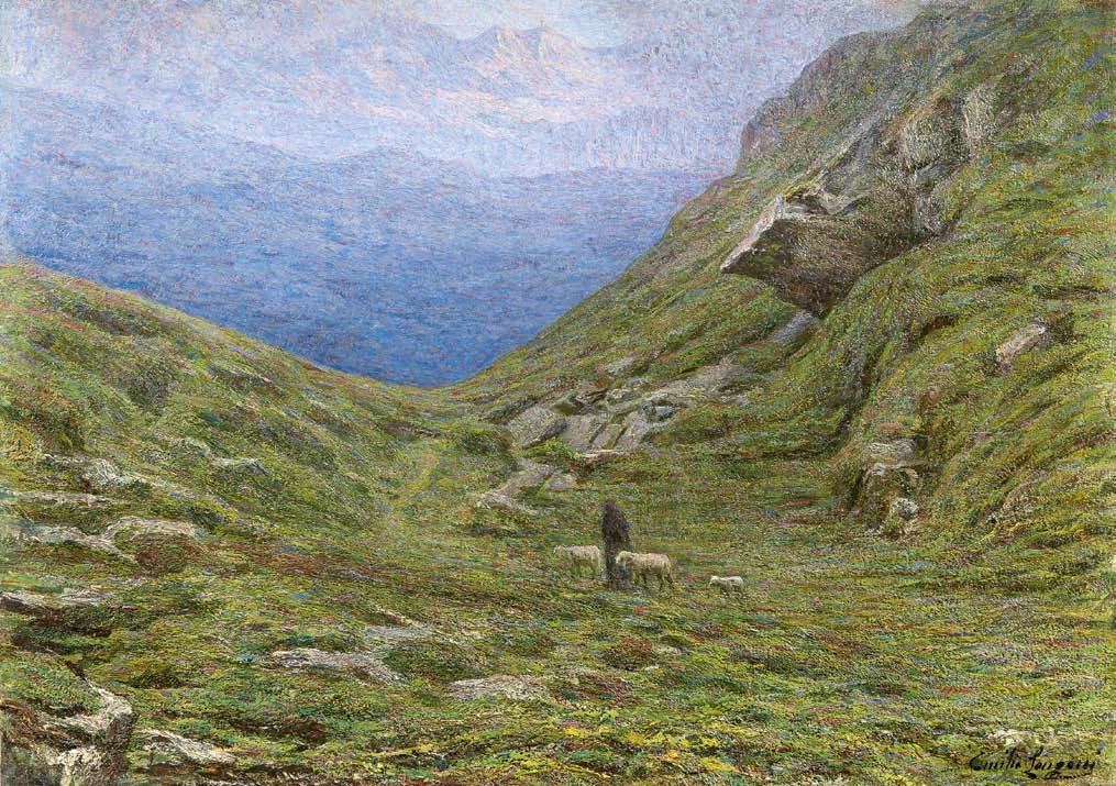 Emilio Longoni - 150, Vallata alpina, 1911